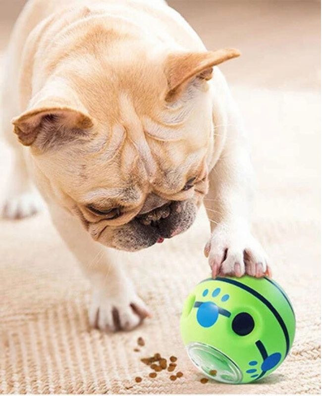 Interactive Treat Dispensing Giggle Ball Enrichment Toy