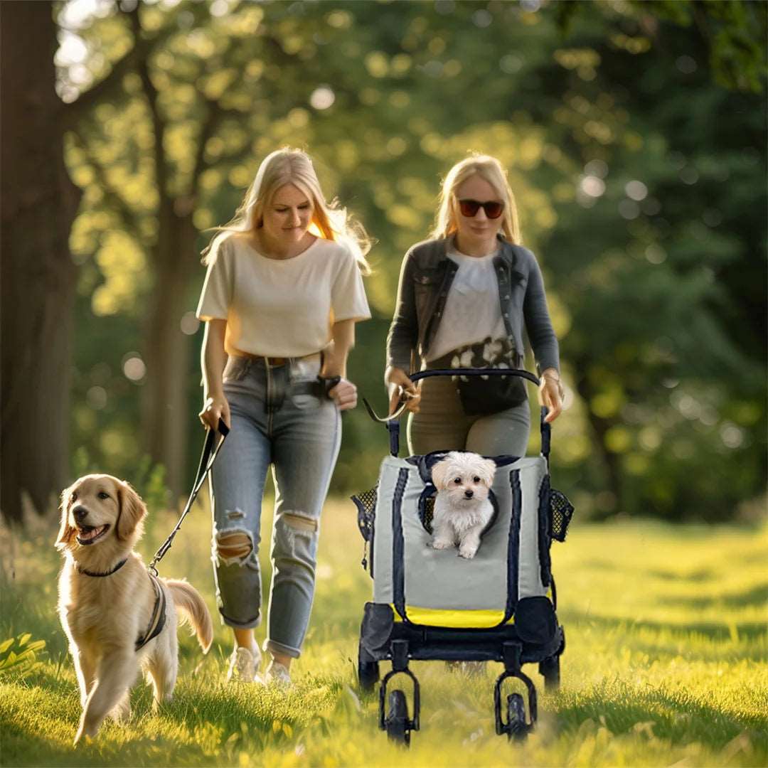 2 in 1 Portable Pet Stroller and Travel Car Seat Carrier for Small Dogs