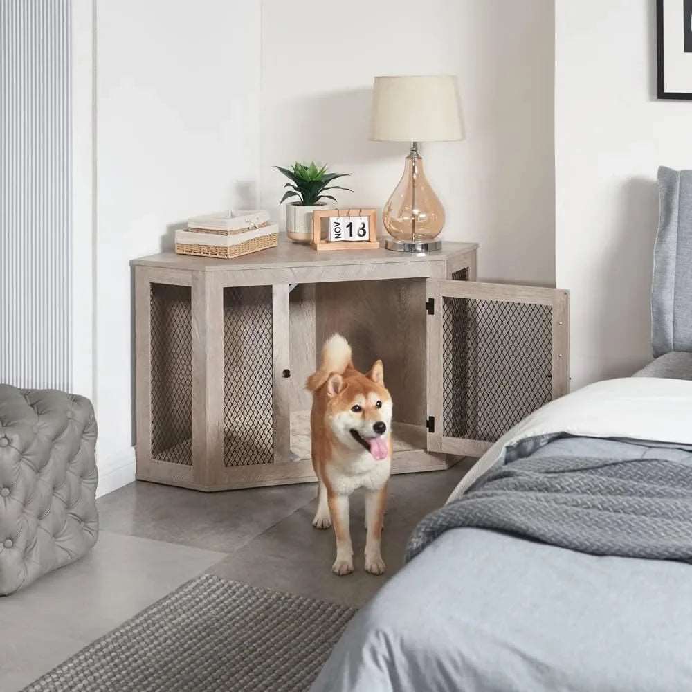 Furniture Style Corner Dog Crate