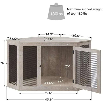 Furniture Style Corner Dog Crate